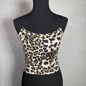 Gaze Womens Leopard Print Tank Top XS #spring #summer